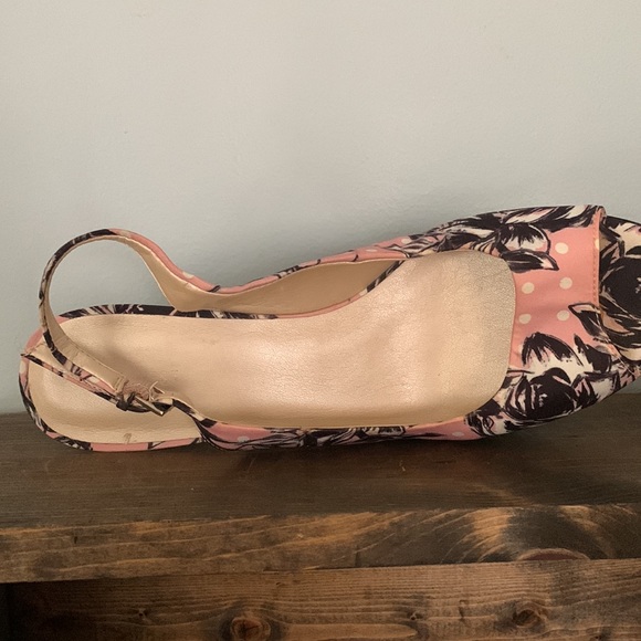 COPY - Nine West Punk Black Floral 3.25” Heels Size 10 - Picture 10 of 10